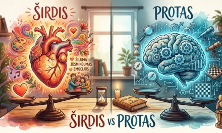 Ko turėčiau klausyti: širdies ar proto?